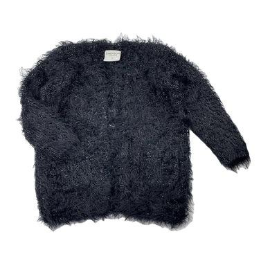 Girls Emerson, black & silver fluffy cardigan, GUC, size 2,  