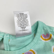 Load image into Gallery viewer, Girls Target, cotton casual dress, rainbows, FUC, size 1, L: 43cm