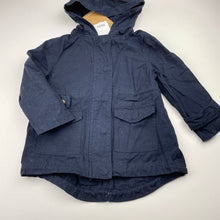 Load image into Gallery viewer, unisex Cotton On, navy lightweight jacket / coat, NEW, size 2,  