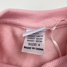 Load image into Gallery viewer, Girls Disney, Minnie Mouse fleece lined sweater dress, EUC, size 4, L: 53cm