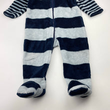 Load image into Gallery viewer, unisex Next, soft fleece zip coverall / romper, GUC, size 0,  