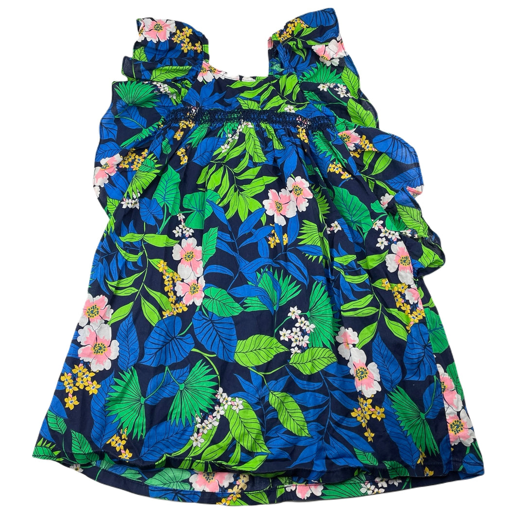 Girls Cotton On, lined lightweight floral cotton summer dress, EUC, size 5, L: 63cm