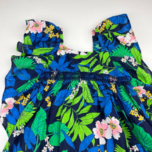 Load image into Gallery viewer, Girls Cotton On, lined lightweight floral cotton summer dress, EUC, size 5, L: 63cm