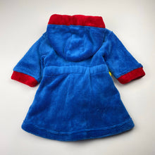 Load image into Gallery viewer, Boys DC Comics, Superman fleece dressing gown/bath robe, EUC, size 0,  
