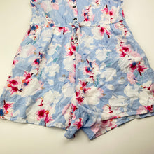 Load image into Gallery viewer, Girls Just Jeans, lightweight viscose floral playsuit, GUC, size 12,  