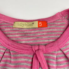 Load image into Gallery viewer, Girls Lily &amp; Dan, merino wool lightweight knit dress, EUC, size 5, L: 54cm