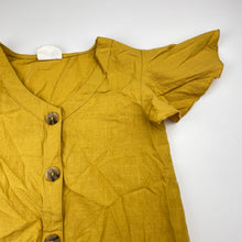 Load image into Gallery viewer, Girls Cotton On, mustard cotton dress, EUC, size 6, L: 59cm