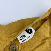 Load image into Gallery viewer, Girls Cotton On, mustard cotton dress, EUC, size 6, L: 59cm
