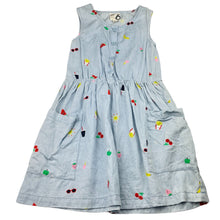 Load image into Gallery viewer, Girls Cotton On, chambray cotton summer dress, FUC, size 6, L: 62cm