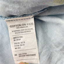 Load image into Gallery viewer, Girls Cotton On, chambray cotton summer dress, FUC, size 6, L: 62cm