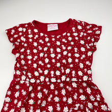 Load image into Gallery viewer, Girls Mango, red floral cotton dress, EUC, size 4, L: 48cm