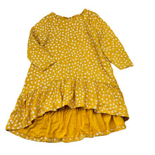 Load image into Gallery viewer, Girls Cotton On, yellow floral cotton long sleeve dress, EUC, size 2, L: 42cm at front