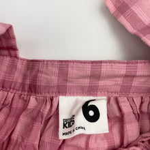 Load image into Gallery viewer, Girls Cotton On, pink check lightweight summer dress, EUC, size 6, L: 66cm