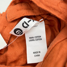 Load image into Gallery viewer, Girls KID, crinkle cotton overalls dress / pinafore, NEW, size 6, L: 65cm