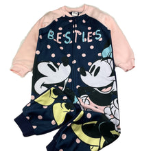 Load image into Gallery viewer, Girls Disney, Mickey &amp; Minnie Mouse fleece sleepsuit/pyjamas, EUC, size 3,  