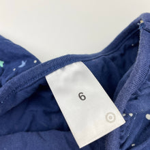 Load image into Gallery viewer, Girls Target, navy cotton summer dress, GUC, size 6, L: 60cm