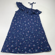 Load image into Gallery viewer, Girls Target, navy cotton summer dress, GUC, size 6, L: 60cm