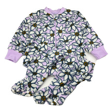 Load image into Gallery viewer, Girls Baby Berry, floral fleece coverall / romper, EUC, size 2,  