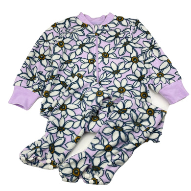 Girls Baby Berry, floral fleece coverall / romper, EUC, size 2,  