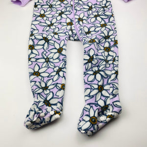 Girls Baby Berry, floral fleece coverall / romper, EUC, size 2,  