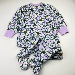 Girls Baby Berry, floral fleece coverall / romper, EUC, size 2,  