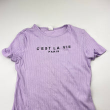 Load image into Gallery viewer, Girls SHEIN, stretchy ribbed t-shirt dress, EUC, size 10, L: 59cm