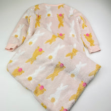 Load image into Gallery viewer, Girls Baby Berry, soft fleece sleeping bag, L: 87cm, EUC, size 3,  