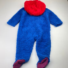 Load image into Gallery viewer, Boys DC Comics, Superman fleece zip coverall / romper, GUC, size 0,  