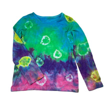 Load image into Gallery viewer, Girls H&amp;T, colourful tie dyed long sleeve tee/top, EUC, size 5,  
