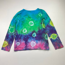 Load image into Gallery viewer, Girls H&amp;T, colourful tie dyed long sleeve tee/top, EUC, size 5,  