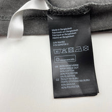 Load image into Gallery viewer, Girls H&amp;M, grey marle stretchy long sleeve tee/top, GUC, size 7-8,  