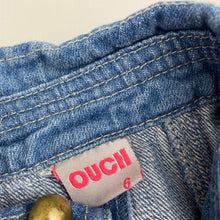 Load image into Gallery viewer, Girls OUCH, blue denim jacket, GUC, size 6,  