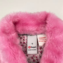 Load image into Gallery viewer, Girls Target, vintage denim jacket, detachable faux fur collar, GUC, size 5,  