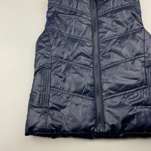 unisex Puddle Ducklings, navy puffer vest / sleeveless jacket, GUC, size 2,  