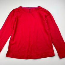 Load image into Gallery viewer, Girls Favourites, red organic cotton long sleeve tee/top, GUC, size 6,  