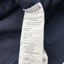 Load image into Gallery viewer, Girls Cotton On, navy fleece lined hoodie sweater, unicorn, EUC, size 5,  