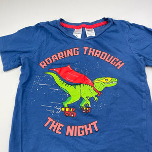 Boys Brilliant Basics, cotton pyjama t-shirt / top, dinosaur, GUC, size 6,  