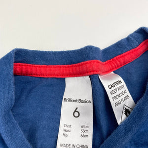 Boys Brilliant Basics, cotton pyjama t-shirt / top, dinosaur, GUC, size 6,  