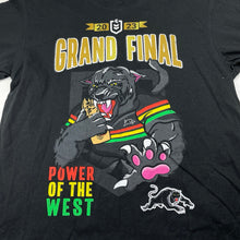 Load image into Gallery viewer, unisex 2023 Grand Final, Penrith Panthers cotton t-shirt / top, EUC, size 14,  