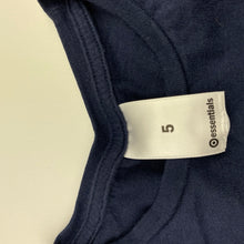Load image into Gallery viewer, unisex Target, navy cotton long sleeve tee / top, GUC, size 5,  