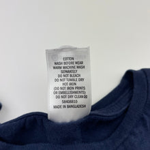 Load image into Gallery viewer, unisex Target, navy cotton long sleeve tee / top, GUC, size 5,  