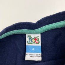Load image into Gallery viewer, Boys H&amp;T, navy cotton long sleeve tee / top, GUC, size 4,  