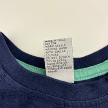 Load image into Gallery viewer, Boys H&amp;T, navy cotton long sleeve tee / top, GUC, size 4,  