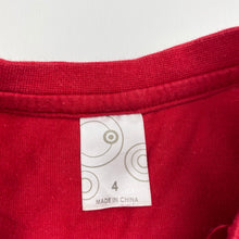 Load image into Gallery viewer, Boys Target, red cotton long sleeve tee / top, GUC, size 4,  