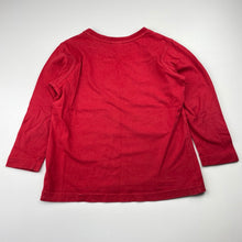 Load image into Gallery viewer, Boys Target, red cotton long sleeve tee / top, GUC, size 4,  