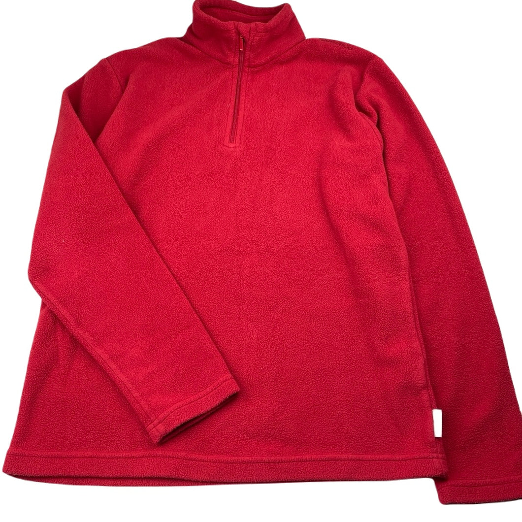 unisex Quechua, red fleece sweater, GUC, size 14,  