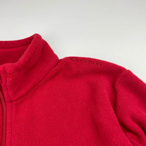 unisex Quechua, red fleece sweater, GUC, size 14,  