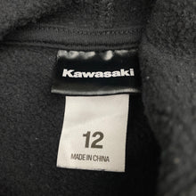Load image into Gallery viewer, Boys Kawasaki, fleece lined hoodie sweater, motorbike, GUC, size 12,  