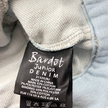 Load image into Gallery viewer, Girls Bardot Junior, distressed knit denim vest / jacket, GUC, size 6,  