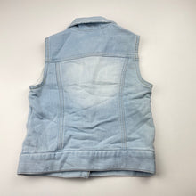 Load image into Gallery viewer, Girls Bardot Junior, distressed knit denim vest / jacket, GUC, size 6,  